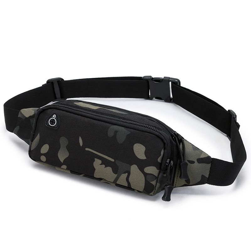 Running Gear Bag For Men - กระเป๋าสะพายไหล่เดี่ยวความจุขนาดใหญ่ลายพรางสไตล์ใหม่สำหรับกระเป๋าคาดเอว เหมาะสำหรับอุปกรณ์วิ่งด้วย