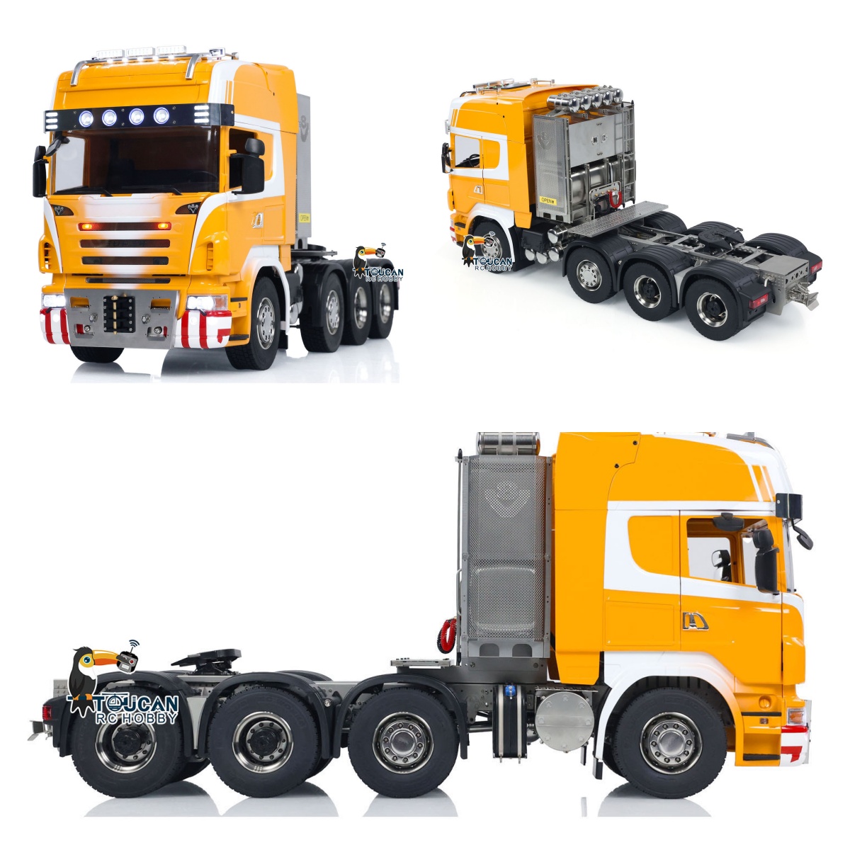 Running Gear Box - ของเล่น 1/14 8x8 R620 RC รถบรรทุกโลหะเกียร์