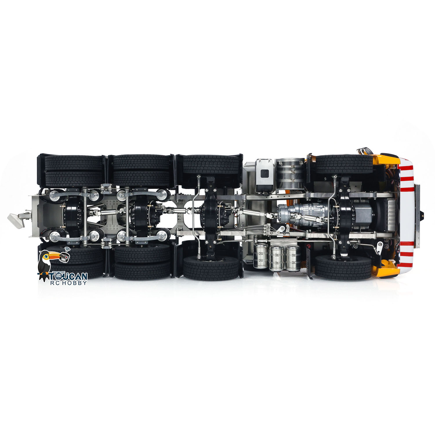 Running Gear Box - ของเล่น 1/14 8x8 R620 RC รถบรรทุกโลหะเกียร์