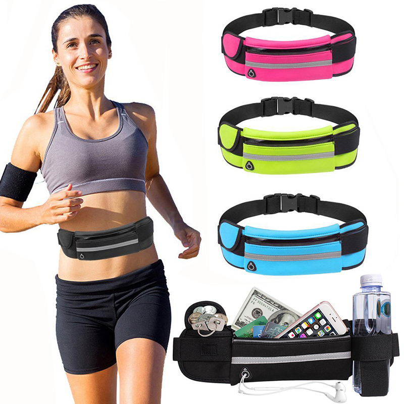 Running Gear Holder - กีฬา Fanny Pack ผู้หญิงวิ่งเอวกระเป๋าเข็มขัดผู้ชายกระเป๋าโทรศัพท์ยิมกระเป๋า Water Hydration