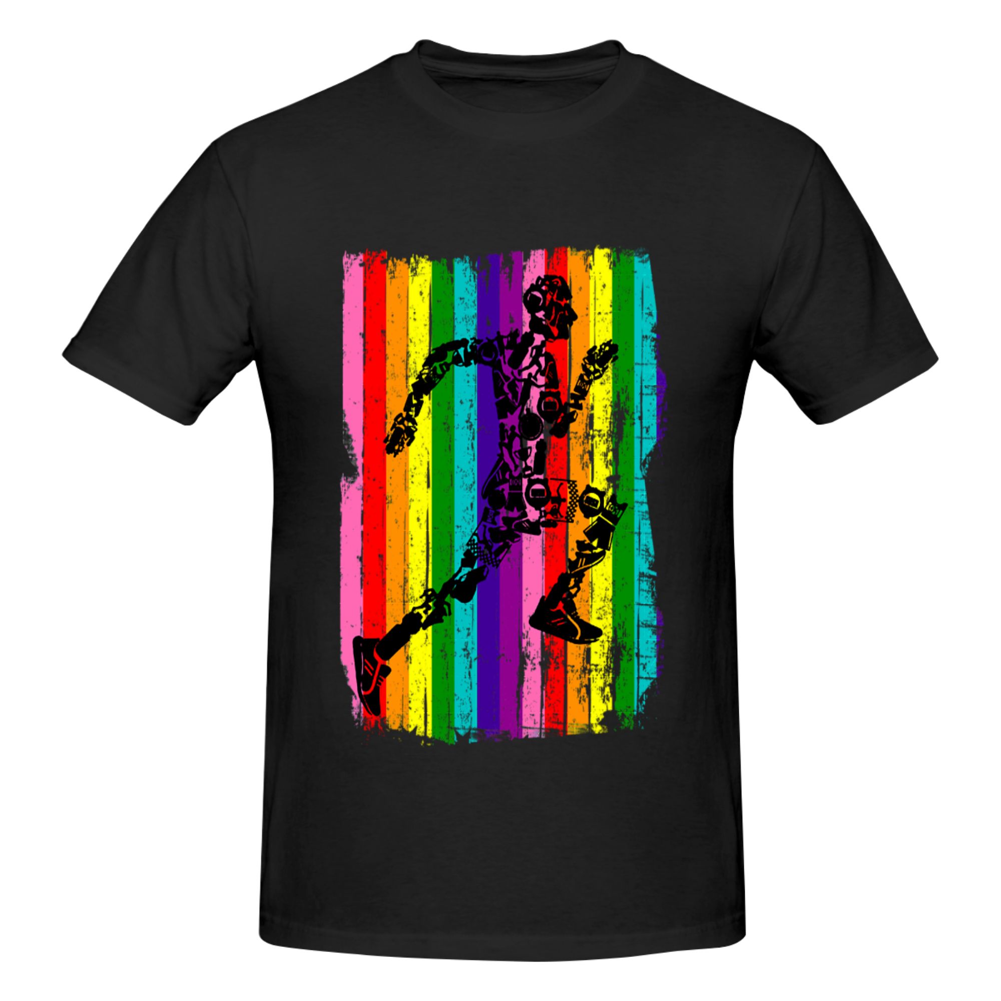 Running Gear Shop - ของขวัญธงสีรุ้ง LGBT ตลกๆ - เสื้อกล้ามวิ่งสำหรับนักวิ่ง โปรโมชั่นเสื้อยืดพิมพ์ลายผู้ชาย