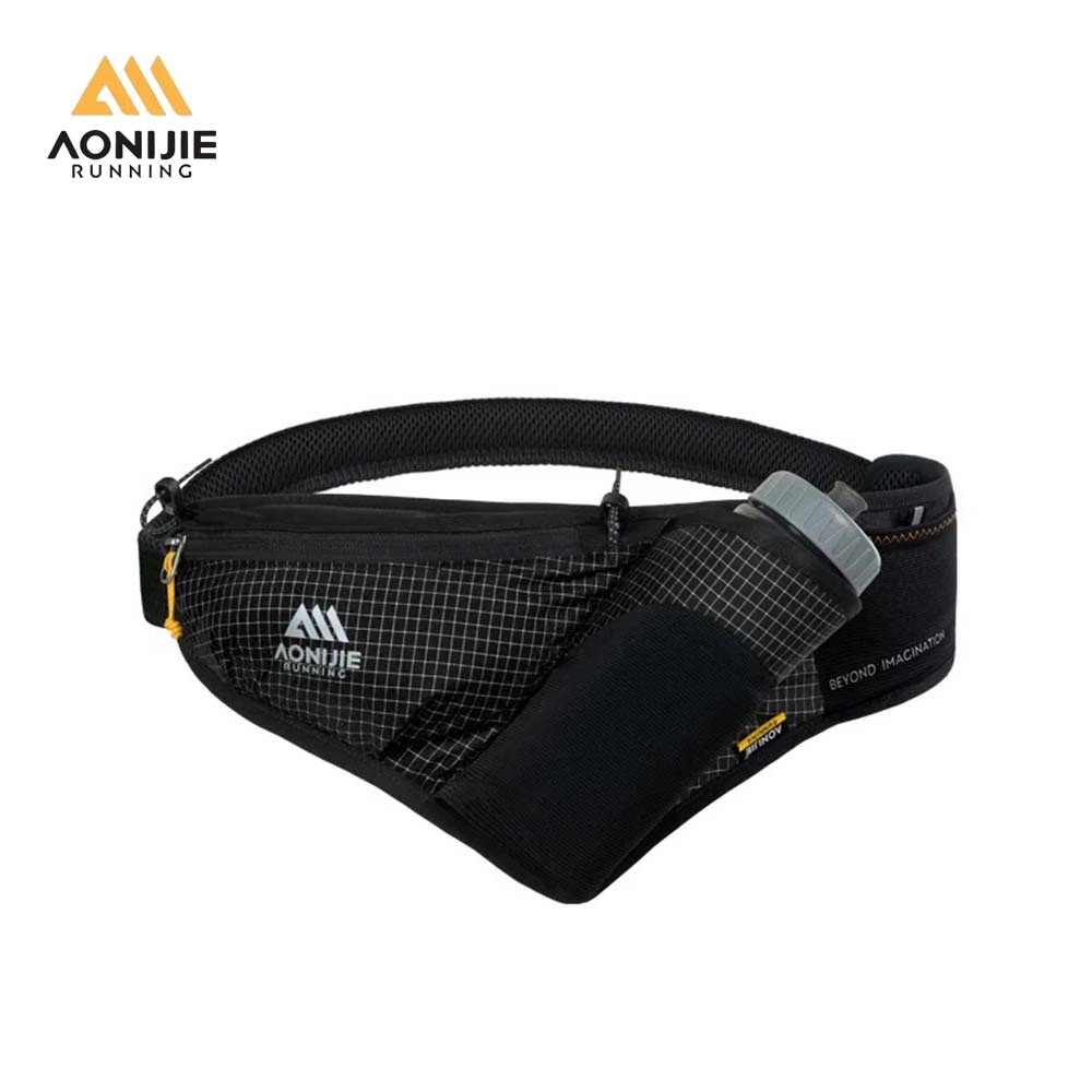 Running Gear For Beginners - AONIJIE FM2501 ขวดน้ําวิ่งเอวแพ็คเข็มขัดกีฬาเดินป่ามาราธอนข้ามประเทศกลางแจ้งกระเป๋าโทรศัพท์มือถือ