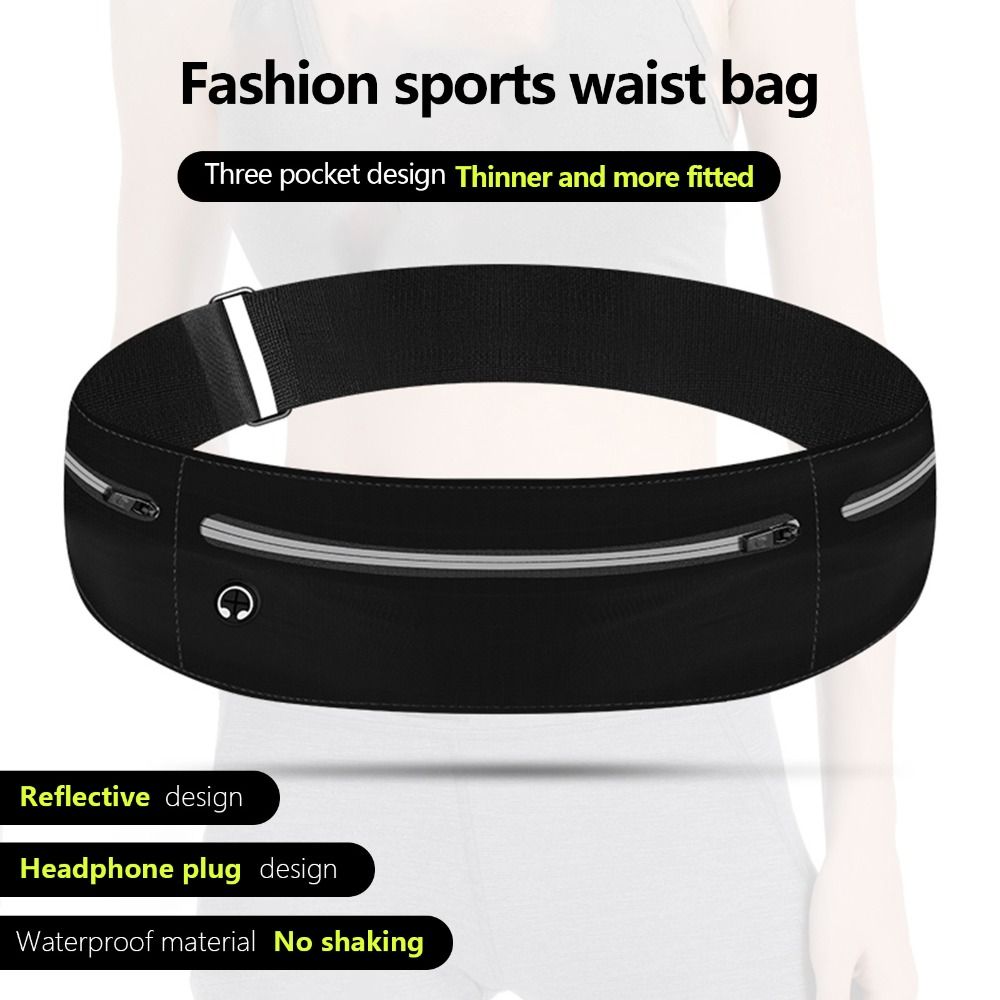 Running Gear Bag For Men - เข็มขัดวิ่งกันน้ำสำหรับผู้ชาย กระเป๋าใส่โทรศัพท์มือถือ อุปกรณ์วิ่ง กระเป๋าคาดเอว กีฬากลางแจ้ง กระเป๋าคาดเอวสำหรับวิ่งจ๊อกกิ้ง