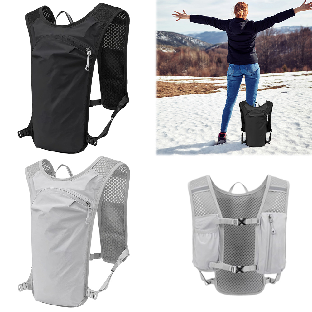 Running Gear Bag For Men - เสื้อวิ่งแบบมีถุงน้ำสำหรับวิ่งมาราธอน ปั่นจักรยาน ตั้งแคมป์ เดินป่า และวิ่งจ๊อกกิ้ง (Unisex)