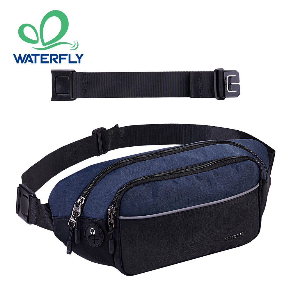 Running Gear Holder - WATERFLY Fanny Pack เอวกระเป๋าเอวขนาดใหญ่สําหรับผู้หญิงผู้ชายแฟชั่นกระเป๋าเข็มขัด Crossbody สําหรับเดินป่าวิ่งท่องเที่ยวเดิน
