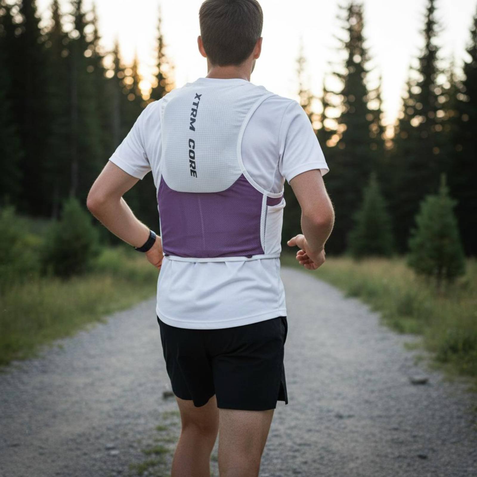 Running Gear Design - เสื้อกั๊กใส่ถุงน้ำสำหรับวิ่ง ระบายอากาศได้ดี น้ำหนักเบา กระเป๋าใส่น้ำสำหรับนักวิ่ง ดีไซน์หลายช่อง อุปกรณ์สำหรับกิจกรรมกลางแจ้ง
