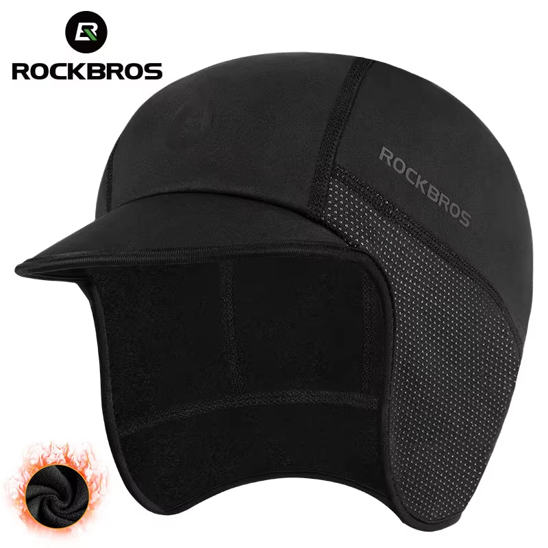 Head Gear Running - ROCKBROS หมวกกันหนาวสำหรับฤดูหนาว ป้องกันลม หมวกสกี หมวกวิ่ง หมวกปั่นจักรยาน