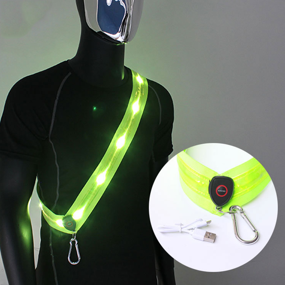 สายสะพายไหล่แบบมีไฟ LED ชาร์จไ - Running Gear Outdoor บทวิจารณ์และราคา