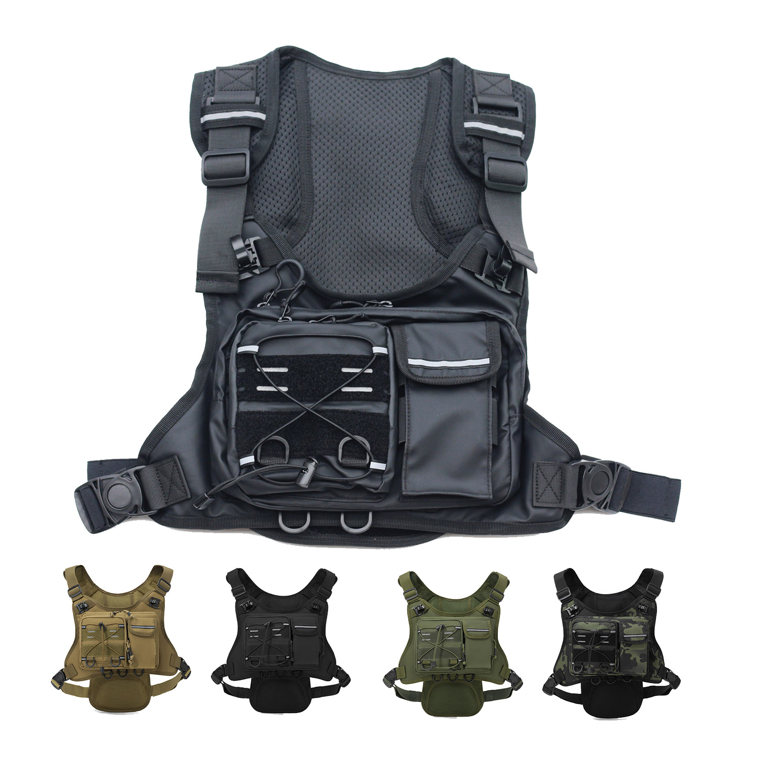 กระเป๋าคาดอกแบบยุทธวิธี น้ำหนั - Running Gear Bag For Men บทวิจารณ์และราคา