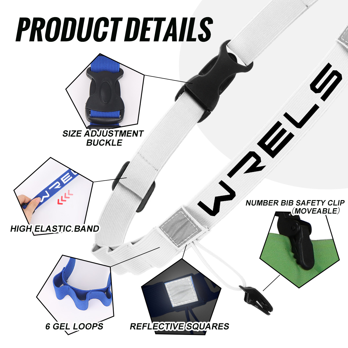 WRELS เข็มขัดใส่หมายเลขสำหรับว - Runners Gear บทวิจารณ์และราคา