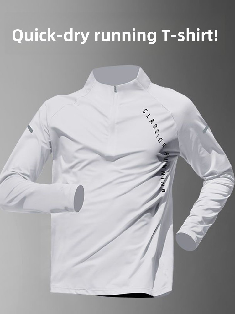 เสื้อยืดแขนยาวผู้ชาย แห้งเร็ว  - Running Gear Outdoor บทวิจารณ์และราคา