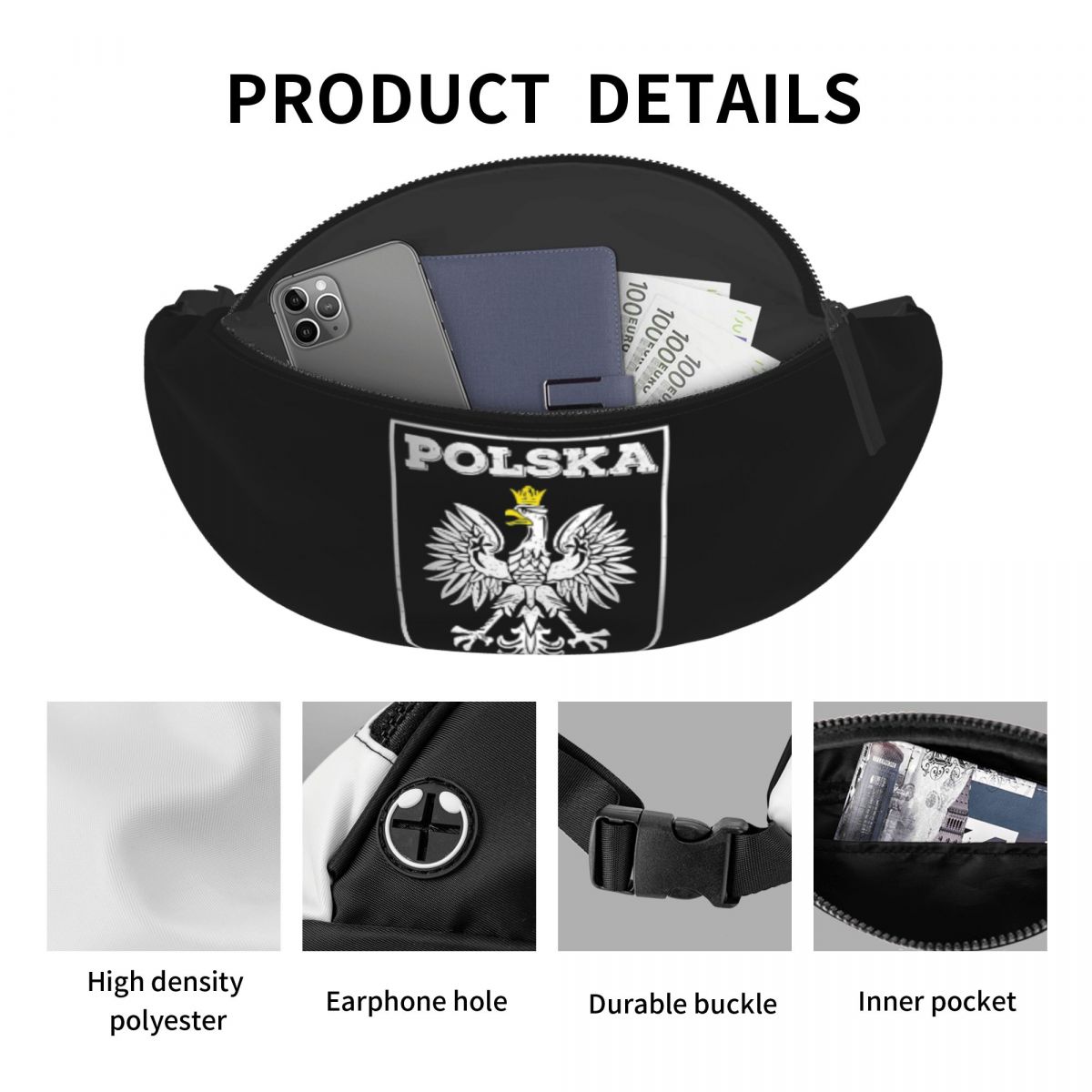 กระเป๋าคาดเอวแบบสะพายข้างลายโล - Running Gear Bag For Men บทวิจารณ์และราคา