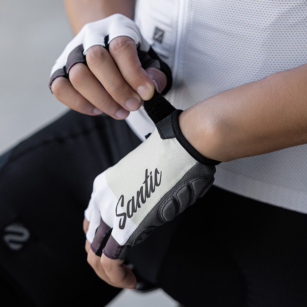 Santic U Nisexครึ่งถุงมือขี่จั - Running Gear Outdoor บทวิจารณ์และราคา