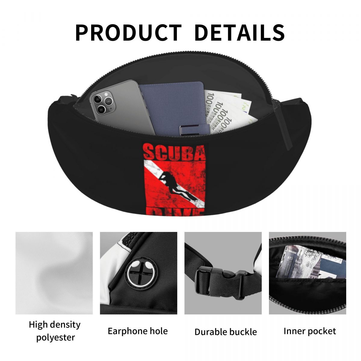 กระเป๋าคาดเอวสำหรับดำน้ำลึก  แ - Running Gear Bag For Men บทวิจารณ์และราคา