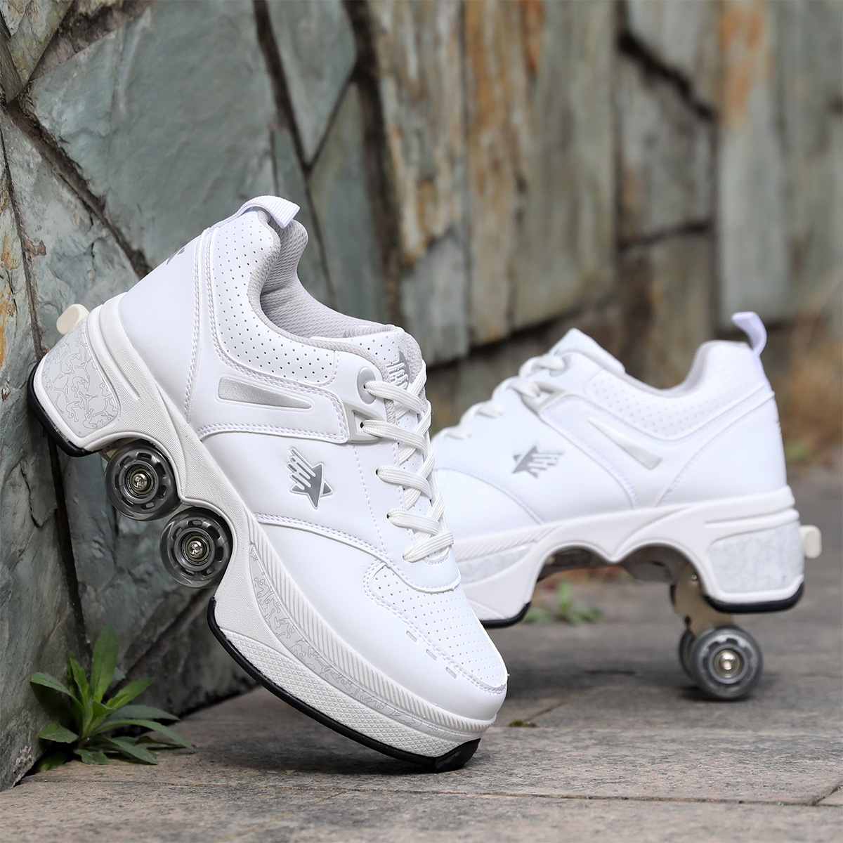 Pu หนังเด็ก 4 ล้อ Roller รองเท - Running Gear For Beginners บทวิจารณ์และราคา