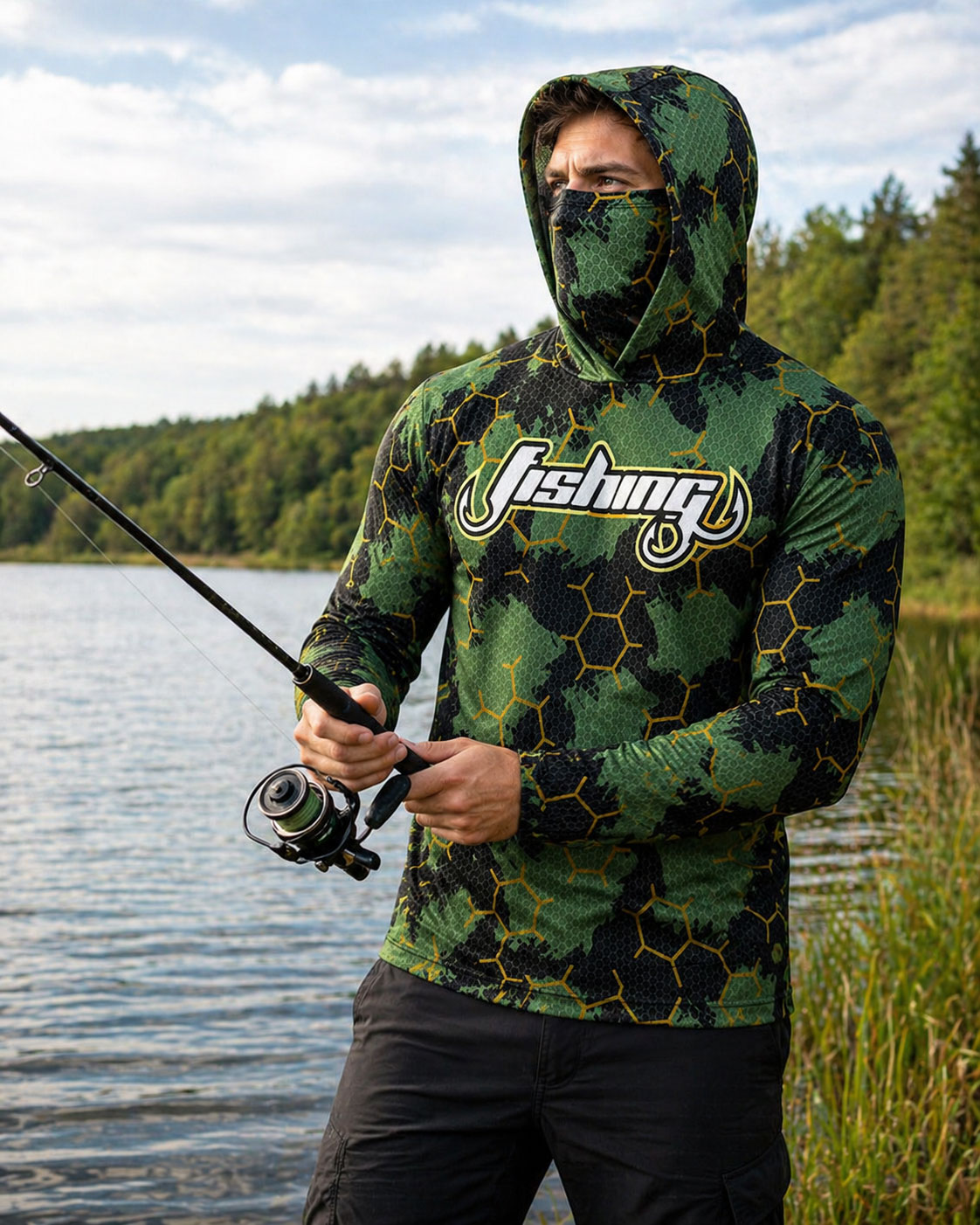 เสื้อฮู้ดตกปลา เสื้อคลุมกันแดด - Running Gear Outdoor บทวิจารณ์และราคา