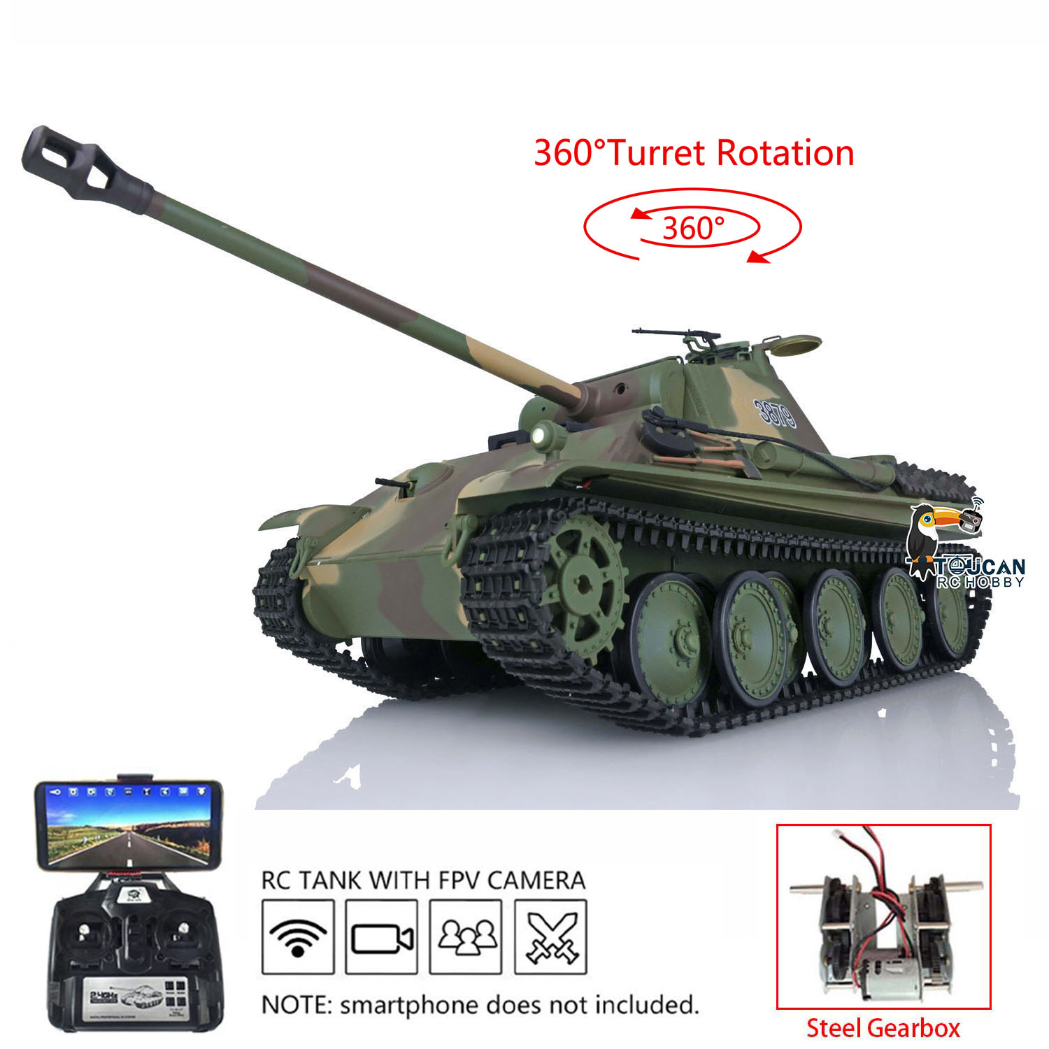 รถถังบังคับวิทยุ Heng Long 1/1 - Running Gear Box บทวิจารณ์และราคา