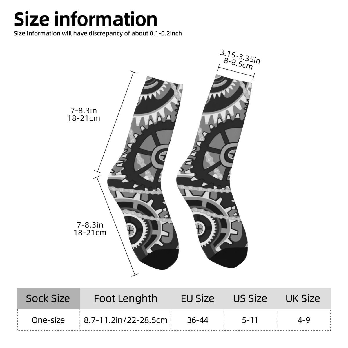 ถุงเท้าลายเกียร์วินเทจลายล้อรถ - Running Gear Design บทวิจารณ์และราคา
