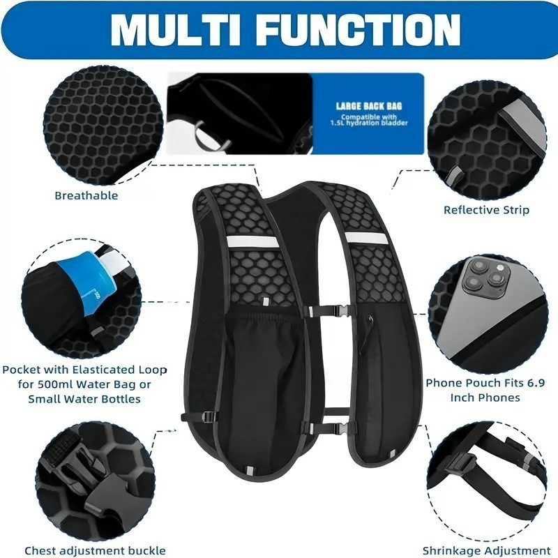 เสื้อกั๊กวิ่งสะท้อนแสงน้ำหนักเ - New Gear Running บทวิจารณ์และราคา